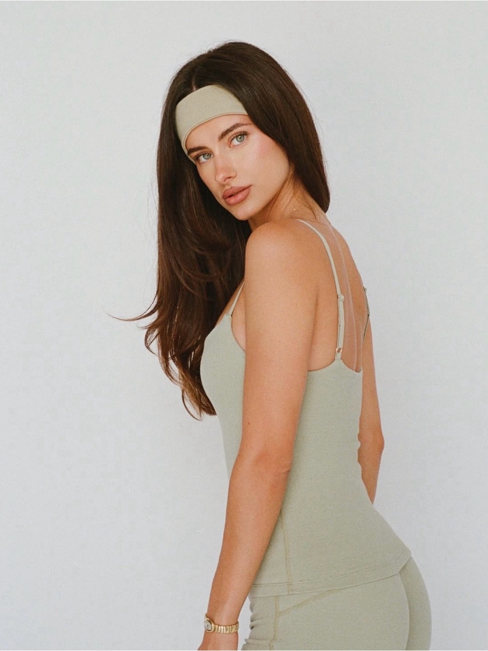 Layere Matcha Latte Organic Cotton HEADBAND brandnew